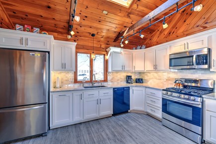 Sandwich Cape Cod vacation rental - Updated white cabinets, stainless steal appliances and fully functioning kitchen.