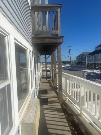 Dennis Cape Cod vacation rental - Deck view with beach across the street
