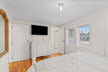 West Dennis Cape Cod vacation rental - Queen bedroom with TV