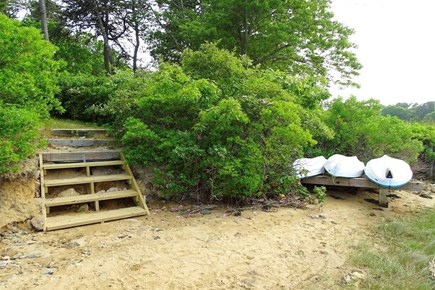 West Dennis Cape Cod vacation rental - Stairs to beach area