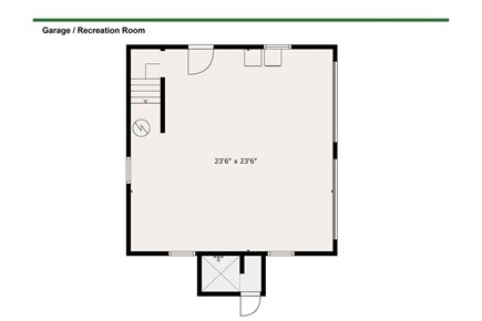 West Dennis Cape Cod vacation rental - Garage/Game Room Floor plan