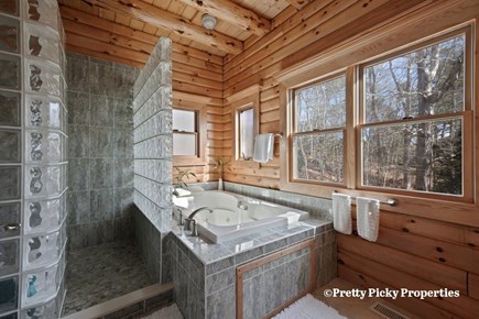 Yarmouth Port Cape Cod vacation rental - Large tub and walk in shower