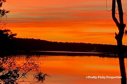 Yarmouth Port Cape Cod vacation rental - Senset over Follins Pond
