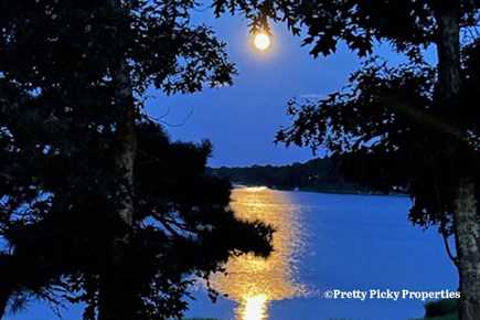 Yarmouth Port Cape Cod vacation rental - Full moon over Follins Pond