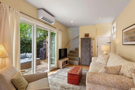 Provincetown Cape Cod vacation rental - Living area, overlooking the deck