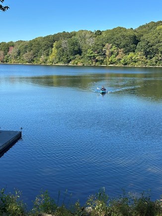 West Barnstable Cape Cod vacation rental - Kayaking off the backyard dock