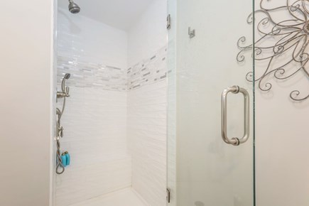 Dennis Port Cape Cod vacation rental - En-suite full bathroom with glass enclosed shower - 405 Old Wharf Road-Dennisport Cape Cod- New England Vacation Rentals