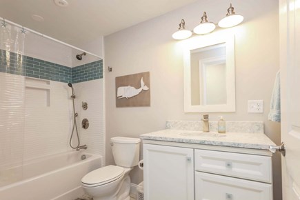 Dennis Port Cape Cod vacation rental - Bath #2 full bath with shower tub combo - 405 Old Wharf Road-Dennisport Cape Cod- New England Vacation Rentals