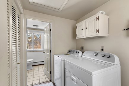 Eastham, Sand Dollar Cape Cod vacation rental - Convenient first floor laundry area with washer and dryer,