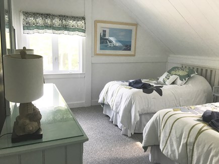 New Seabury Cape Cod vacation rental - Second floor twin bedroom with pool view.