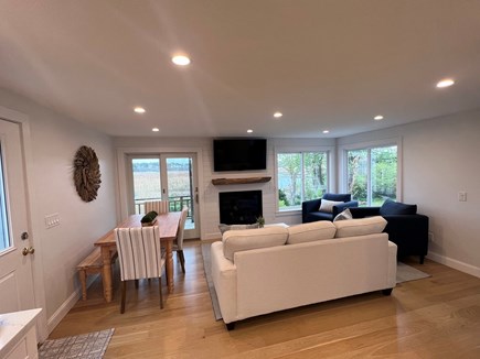 West Harwich Cape Cod vacation rental - Dining area and living room