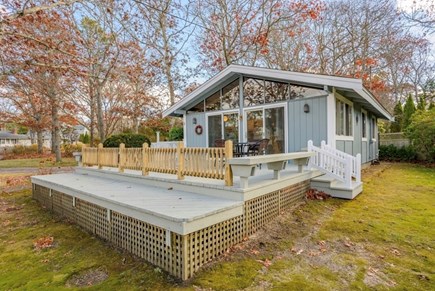 Falmouth Cape Cod vacation rental - Relax on the west-facing oversized deck (*new sofa & table 2026)