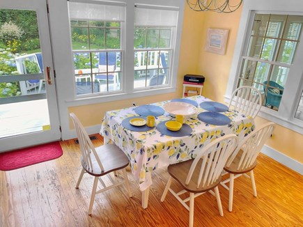 Chatham Cape Cod vacation rental - Easy access to both sunroom and deck from the kitchen! 58 Longs Lane Chatham Cape Cod New England Vacation Rentals