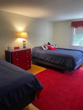 Chatham Cape Cod vacation rental - Bedroom #3 with fun nautical colors throughout and 1 Queen, 1 Twin - 58 Longs Lane Chatham Cape Cod New England Vacation Rentals