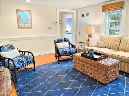 Chatham Cape Cod vacation rental - Light , bright and airy rooms (view from kitchen door headed thru living area to bedrooms)- 58 Longs Lane Chatham Cape Cod New England Vacation Rental