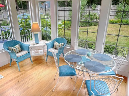 Chatham Cape Cod vacation rental - Sunroom with seating and small dining area. Offers easy access to deck - 58 Longs Lane Chatham Cape Cod New England Vacation Rentals