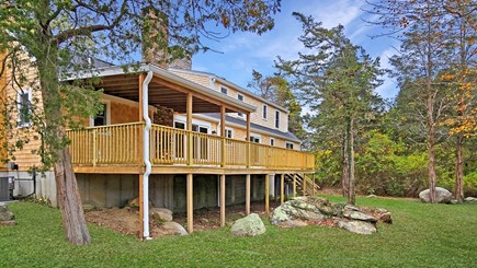 North Falmouth Cape Cod vacation rental - Rear View with Spacious Deck