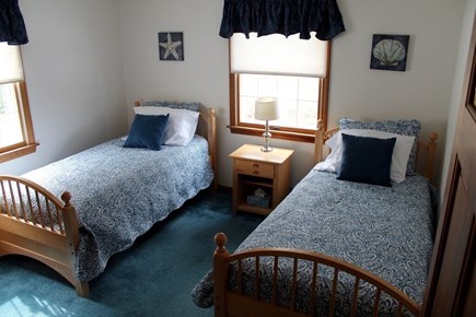 Eastham Cape Cod vacation rental - First-floor twin bedroom with central air conditioning.