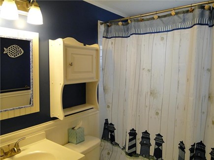 South Dennis Cape Cod vacation rental - Full bathroom with shower and tub