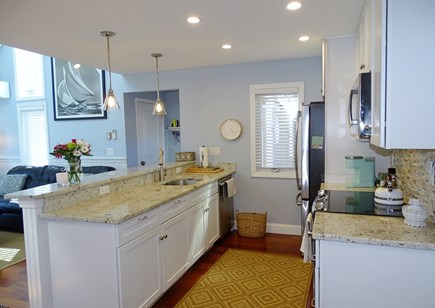 Brewster, Ocean Edge Resort Cape Cod vacation rental - Kitchen opens up to living room