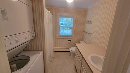 Chatham Cape Cod vacation rental - Master Bath, with tub/shower combo and laundry