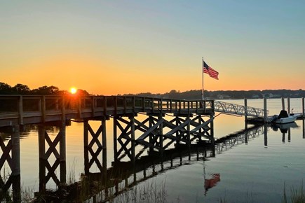 West Dennis Cape Cod vacation rental - Boardwalk sunset