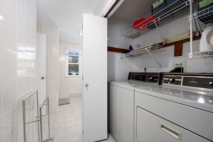 West Dennis Cape Cod vacation rental - Washer and dryer in bathroom 2