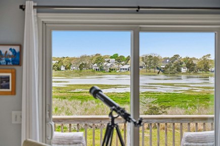 West Dennis Cape Cod vacation rental - Use the telescope to explore the wildlife and natural wonders of the river right in the backyard