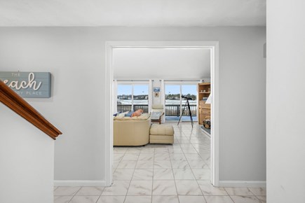 West Dennis Cape Cod vacation rental - View into the living room