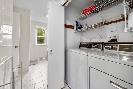 West Dennis Cape Cod vacation rental - Washer and dryer in bathroom
