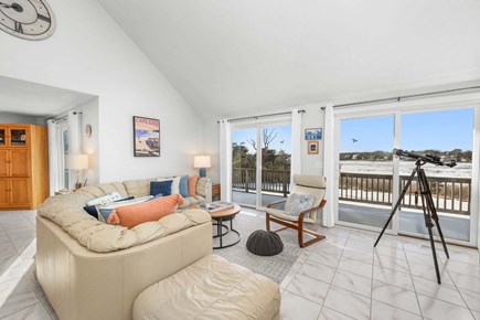 West Dennis Cape Cod vacation rental - Comfortable sectional in the living room