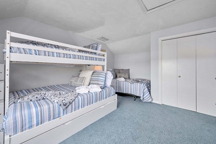 West Dennis Cape Cod vacation rental - Bedroom 3 - Twin over Full bunk, plus 1 Twin - Second Floor
