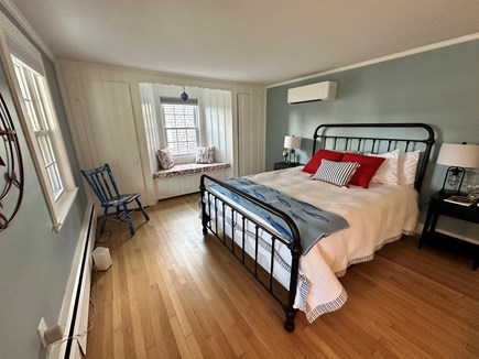 Hyannisport Cape Cod vacation rental - First floor, front bedroom with queen bed, dresser, & 2 closets.