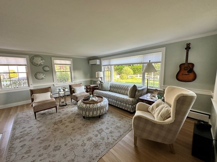 Hyannisport Cape Cod vacation rental - Comfy Livingroom looking out on the front yard.