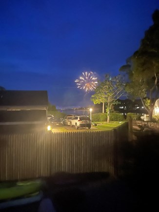 Falmouth Cape Cod vacation rental - 4th fireworks from deck