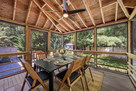 South Orleans Cape Cod vacation rental - Wonderful screened porch off of kitchen