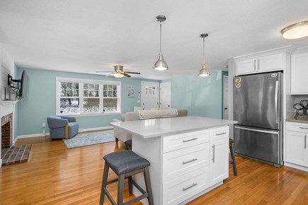 West Yarmouth Cape Cod vacation rental - View from the kitchen into the living room