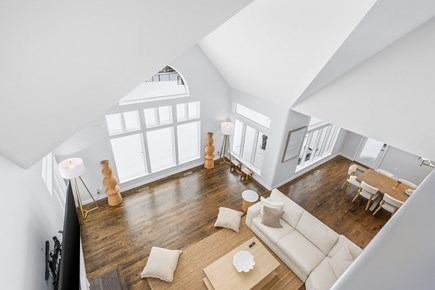 Osterville Cape Cod vacation rental - Looking from loft to open concept living room