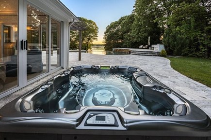 Osterville Cape Cod vacation rental - Hot tub with a view,sliders to the sunroom