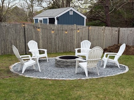 South Dennis Cape Cod vacation rental - Relax after a day at the beach with a fire pit and corn hole
