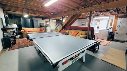 Wellfleet Cape Cod vacation rental - Unfinished basement with ping pong and TV