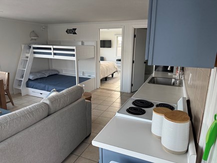Dennis Port Cape Cod vacation rental - Spacious primary space with full kitchen and extra sleeping
