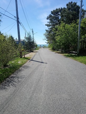 Dennisport Cape Cod vacation rental - Street view approaching the beach at the end of our road.