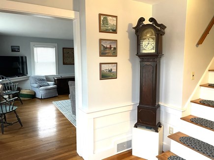 Beautiful Harwich Port Locatio Cape Cod vacation rental - Living room to the left with flat screen TV
