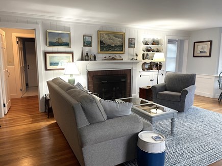 Beautiful Harwich Port Locatio Cape Cod vacation rental - Living room leads to bedrooms and kitchen in a loop