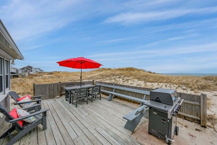 East Sandwich Cape Cod vacation rental - Gas grill and seating on the deck