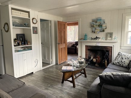 West Harwich Cape Cod vacation rental - Living room leads to the den