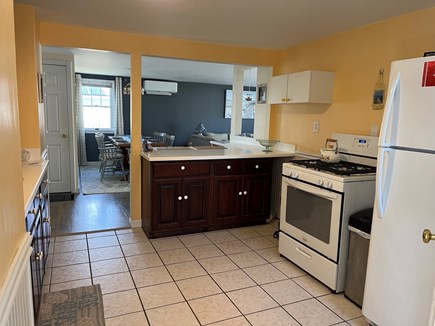 Bourne, Buzzards Bay Cape Cod vacation rental - Kitchen with gas stove, fridge