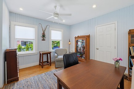 Onset Beach MA vacation rental - Enjoy reading, games or desk space at the end of the living room