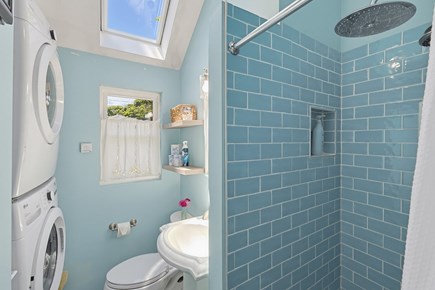 Onset Beach MA vacation rental - 1st floor common bath with shower, retractable skylight, laundry